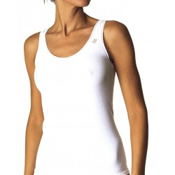 Camiseta Tirantes Mujer AVET 70611 Algodón y Puntilla - Bigarte