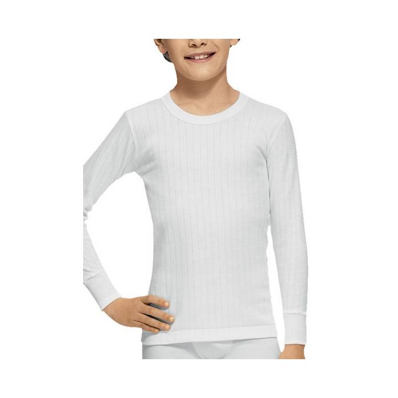 Camiseta Térmica De Niño Abanderado De Algodón Y Manga Corta Blanca con  Ofertas en Carrefour
